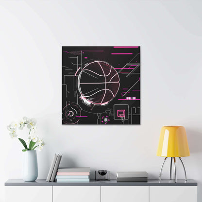 Dynamic Basketball Canvas Print - Canvas - Basketball Art 