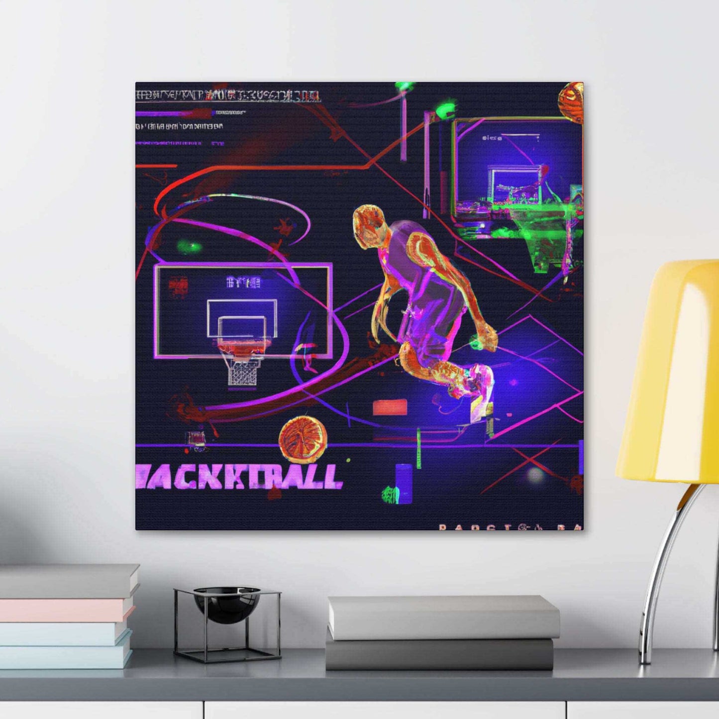 Game On: Basketball Revamped Canvas Print - Canvas - Basketball Art 