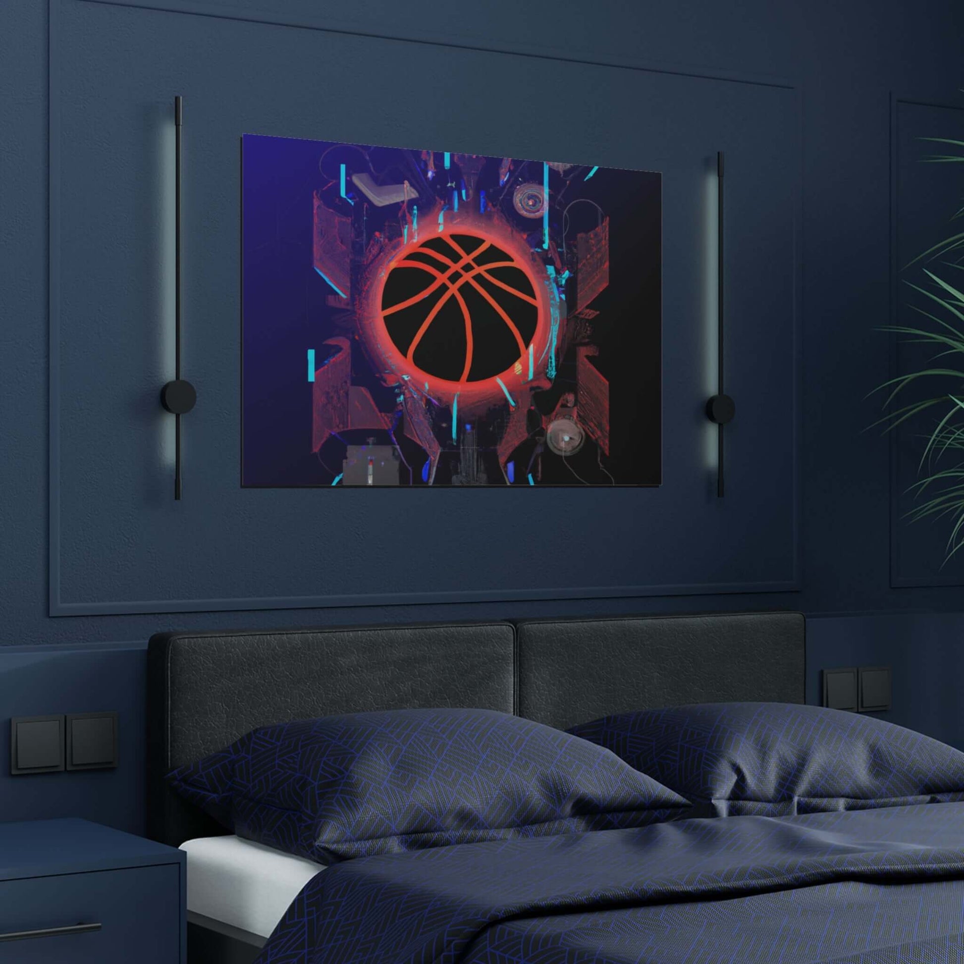 Basketball Dreams of Tomorrow Modern Art Poster - Poster - Basketball Art 