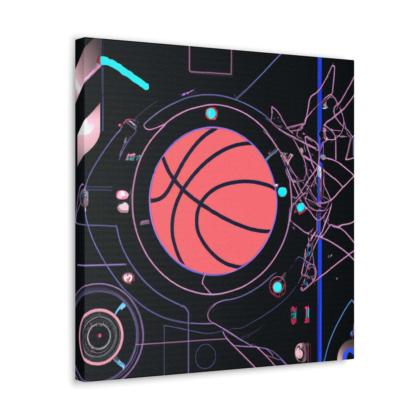 Future Ball: Basketball Canvas Print - Canvas - Basketball Art 