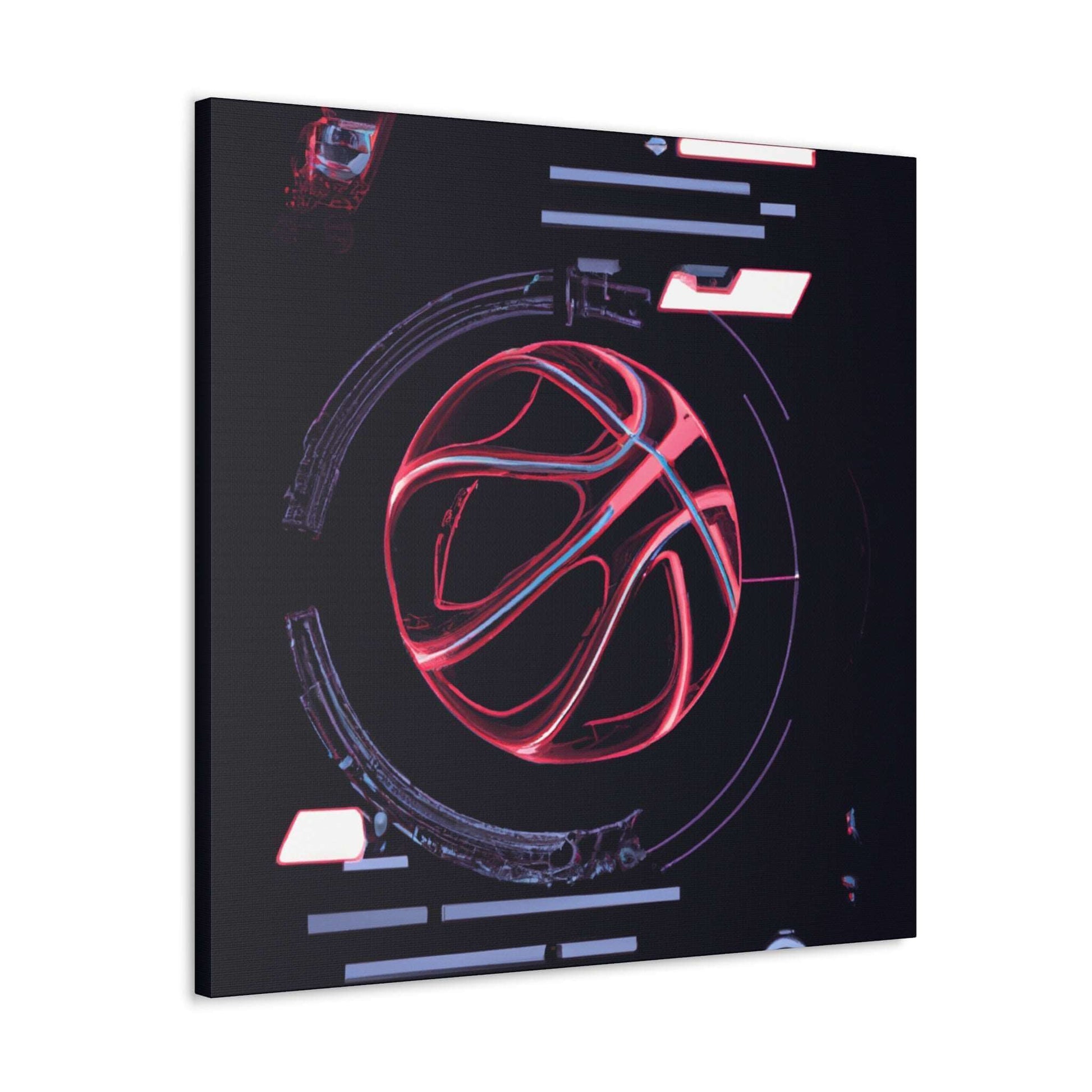 Cyber Game: Basketball Canvas Print - Canvas - Basketball Art 