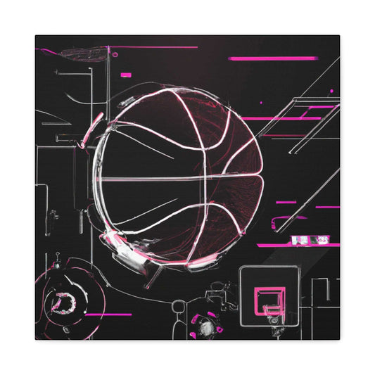 Dynamic Basketball Canvas Print - Canvas - Basketball Art 