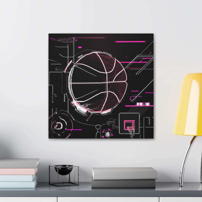 Dynamic Basketball Canvas Print - Canvas - Basketball Art 