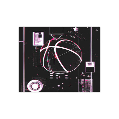 Futuristic Slam Dunk Galaxy Basketball Poster - Poster - Basketball Art 