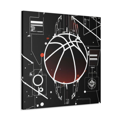 Ballin' In a Digital Age Canvas Print - Canvas - Basketball Art 