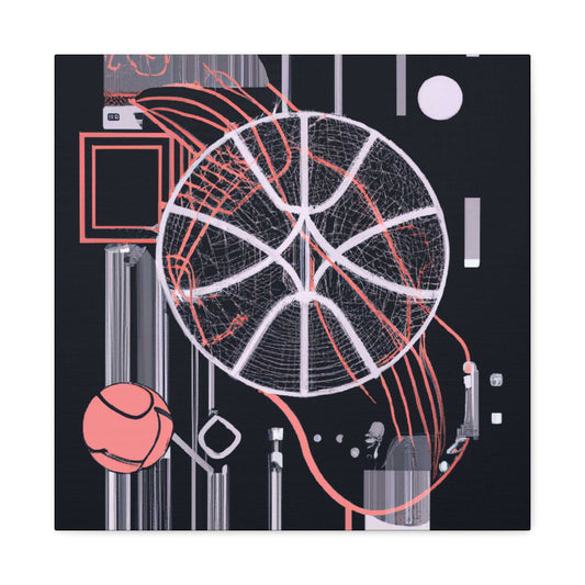 Futuristic Hoops: AI Power Canvas Print - Canvas - Basketball Art 