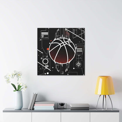 Ballin' In a Digital Age Canvas Print - Canvas - Basketball Art 