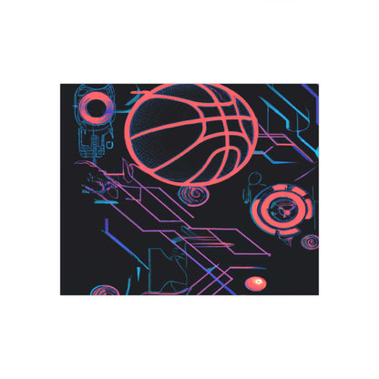 Futuristic Slam Dunk Basketball Art Poster - Poster - Basketball Art 