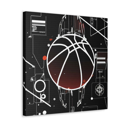 Ballin' In a Digital Age Canvas Print - Canvas - Basketball Art 