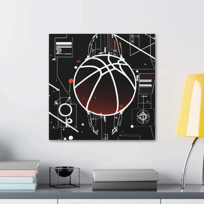 Ballin' In a Digital Age Canvas Print - Canvas - Basketball Art 