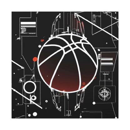 Ballin' In a Digital Age Canvas Print - Canvas - Basketball Art 