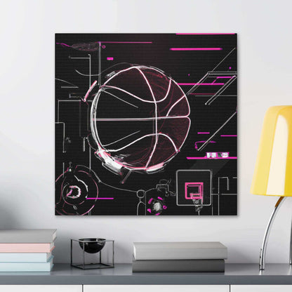 Dynamic Basketball Canvas Print - Canvas - Basketball Art 