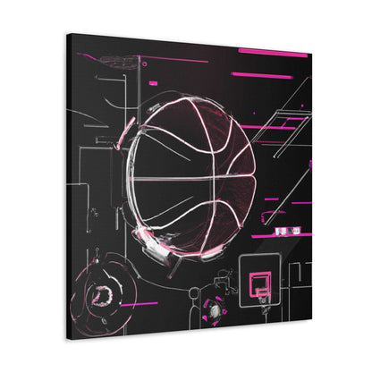 Dynamic Basketball Canvas Print - Canvas - Basketball Art 