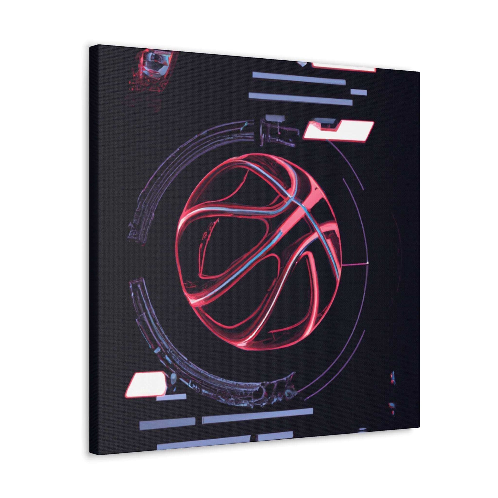 Cyber Game: Basketball Canvas Print - Canvas - Basketball Art 