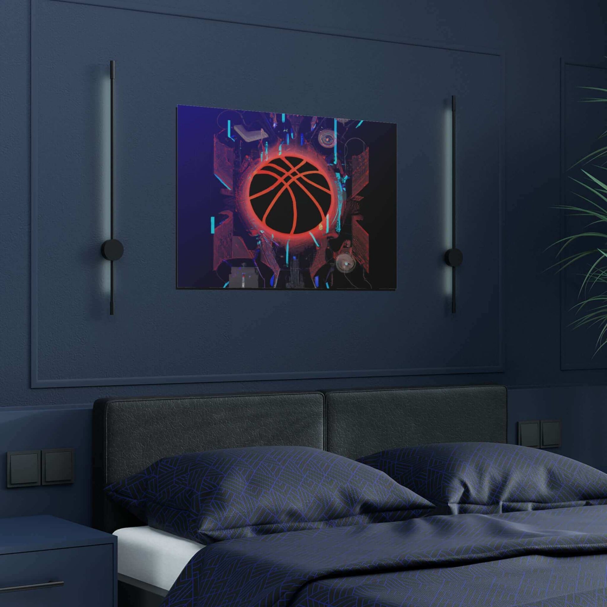 Basketball Dreams of Tomorrow Modern Art Poster - Poster - Basketball Art 