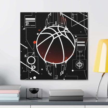 Ballin' In a Digital Age Canvas Print - Canvas - Basketball Art 