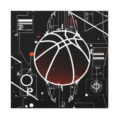 Ballin' In a Digital Age Canvas Print - Canvas - Basketball Art 