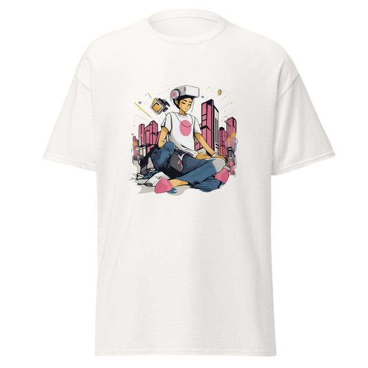 AI Dreamer's Urban Graphic Tee - Graphic T-Shirt - Basketball Art 
