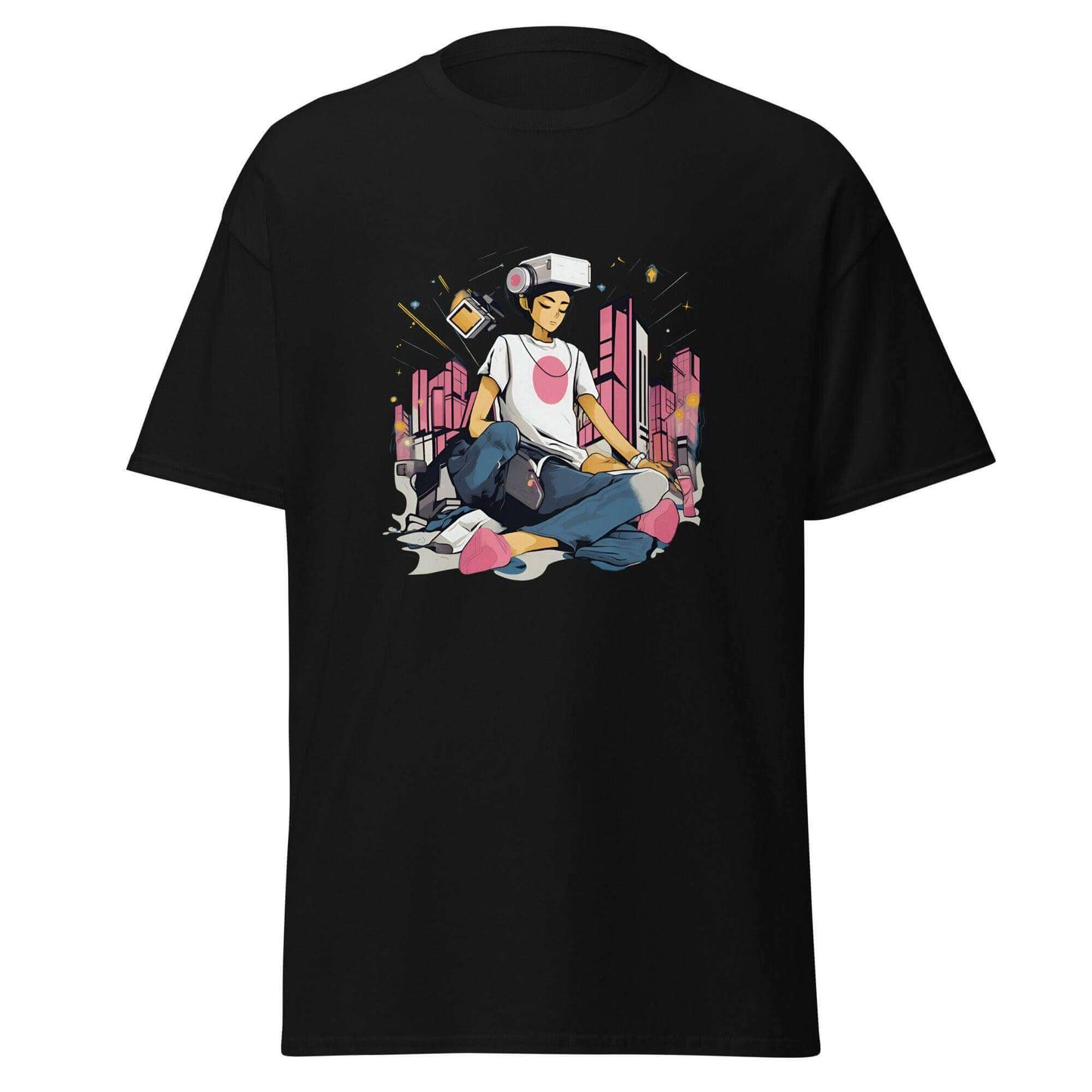 AI Dreamer's Urban Graphic Tee - Graphic T-Shirt - Basketball Art 