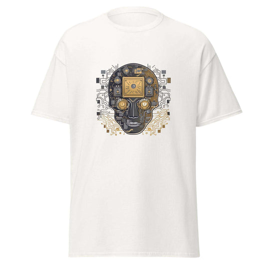 Cybercore Emblem Fusion Graphic Tee - Graphic T-Shirt - Basketball Art 