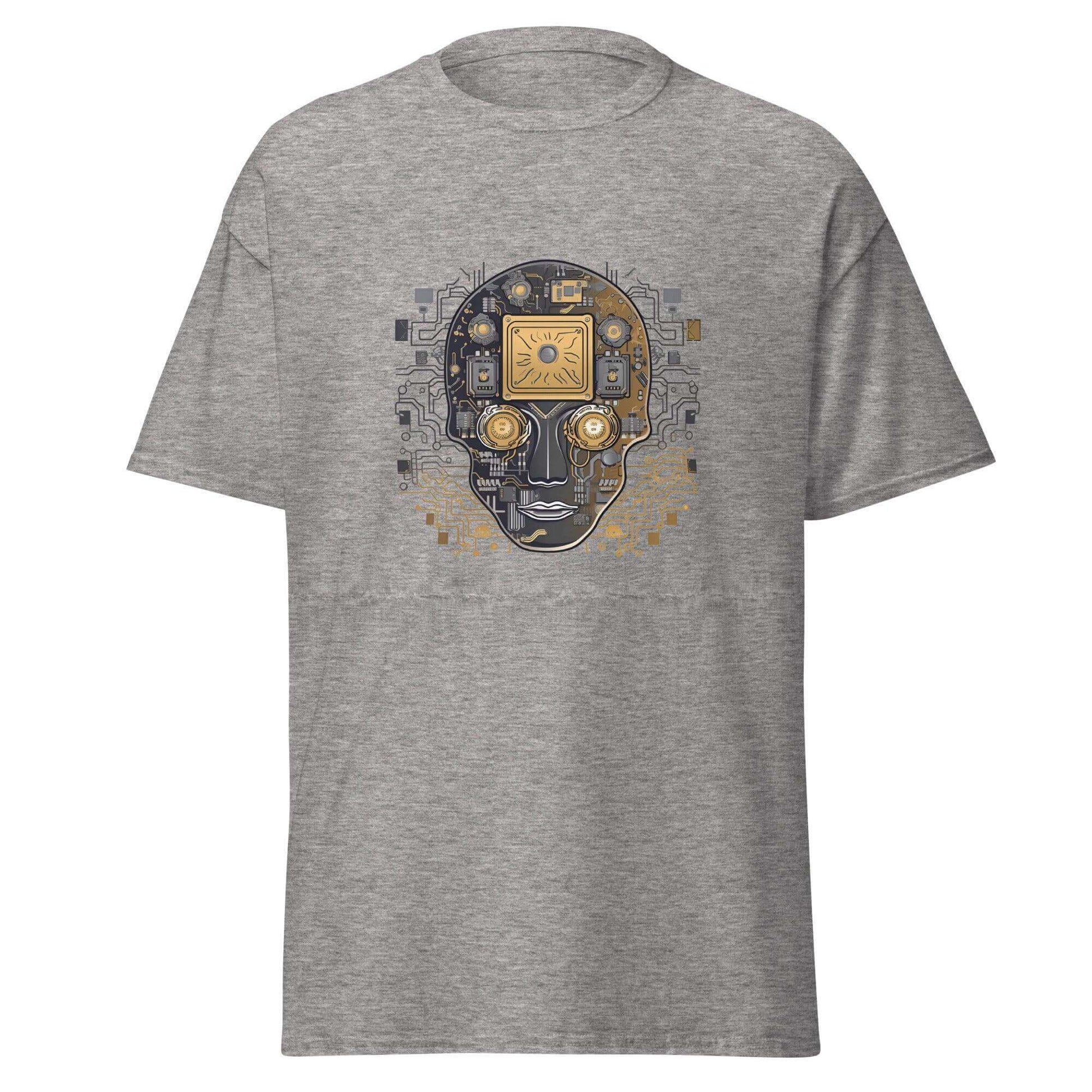 Cybercore Emblem Fusion Graphic Tee - Graphic T-Shirt - Basketball Art 