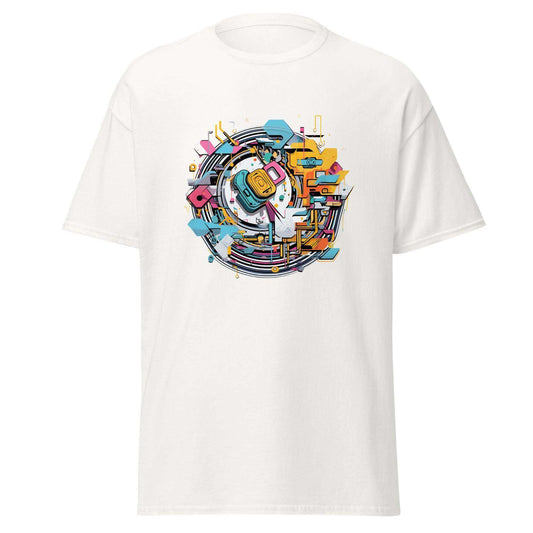 Digital Crest Urban Graphic Tee - Graphic T-Shirt - Basketball Art 